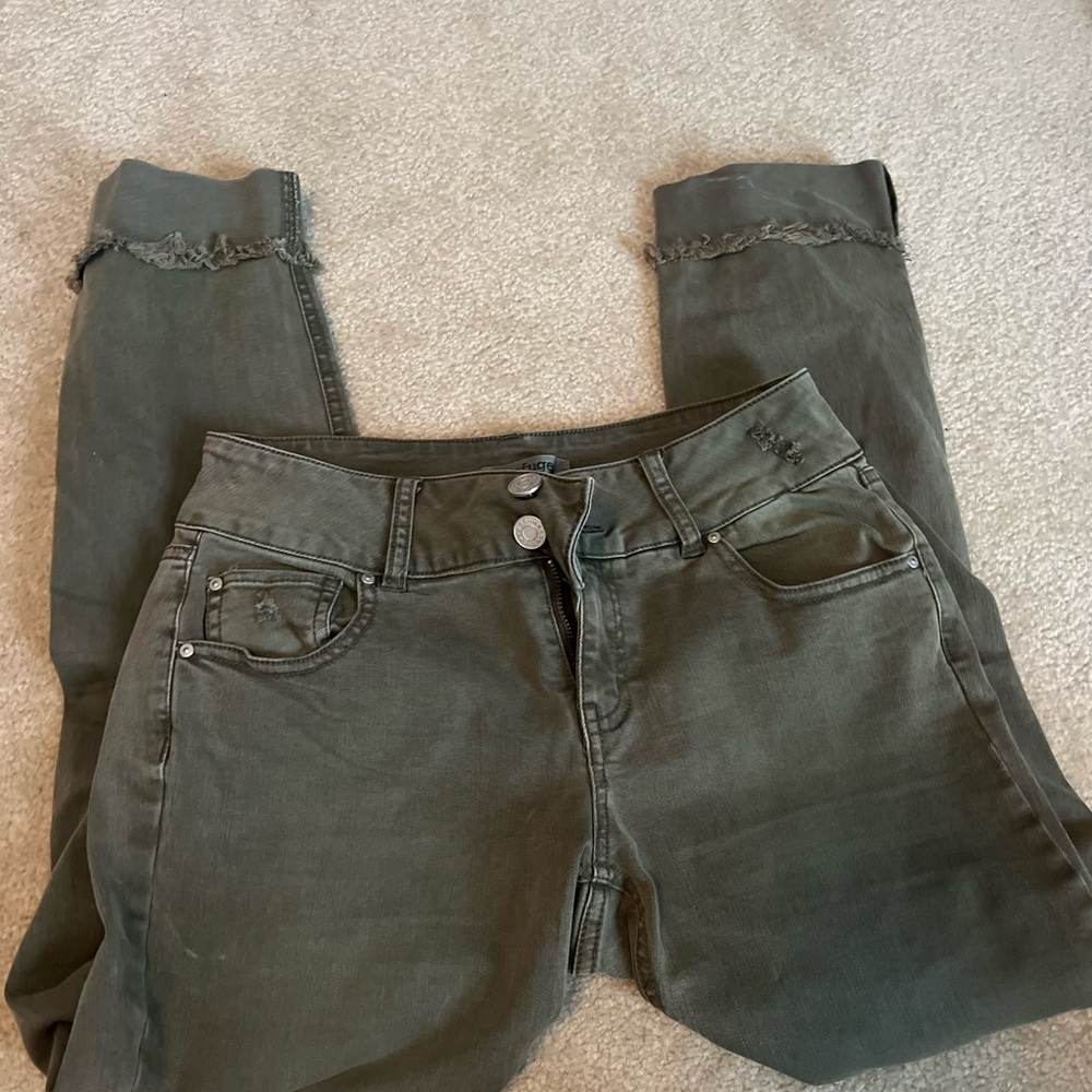 Olive Green Women's Jeans